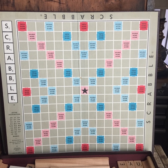 Vintage 1950s Scrabble board word game - Picture 5 of 8